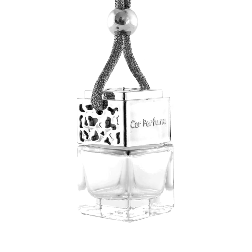 SILVER HANGING CAR DIFFUSER - LAVENDER FLOWERS